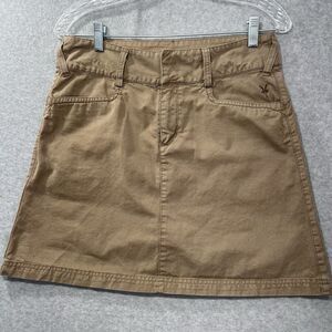 Ibex Skirt Womens 4 Organic Cotton Hemp Pockets Outdoor A-Line Tan Gorpcore